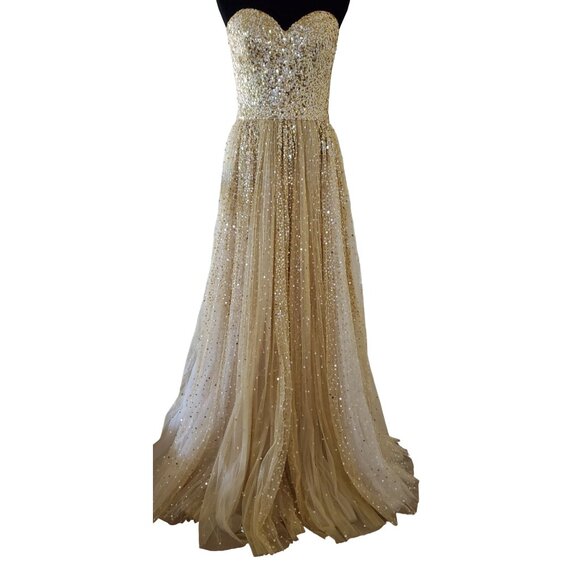 Wow Luxurious Couture Designer Evening Party Prom Glamorous Ballgown Gown Dress - Picture 15 of 16